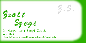 zsolt szegi business card